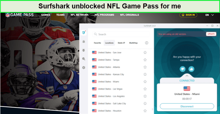 surfshark-unblocks-nfl-game-pass-in-Italy