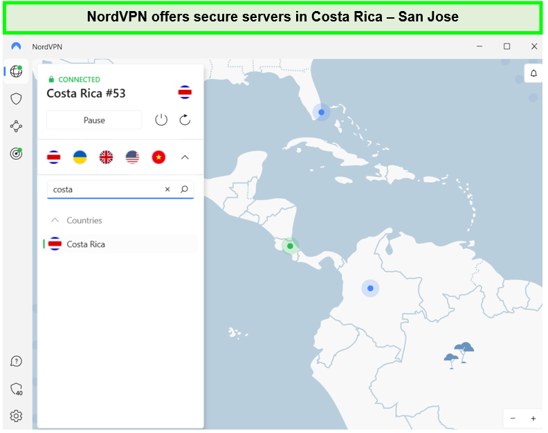 nordvpn-costa-rica-server-in-USA