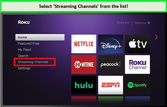 Select-streaming-channels-from-the-list