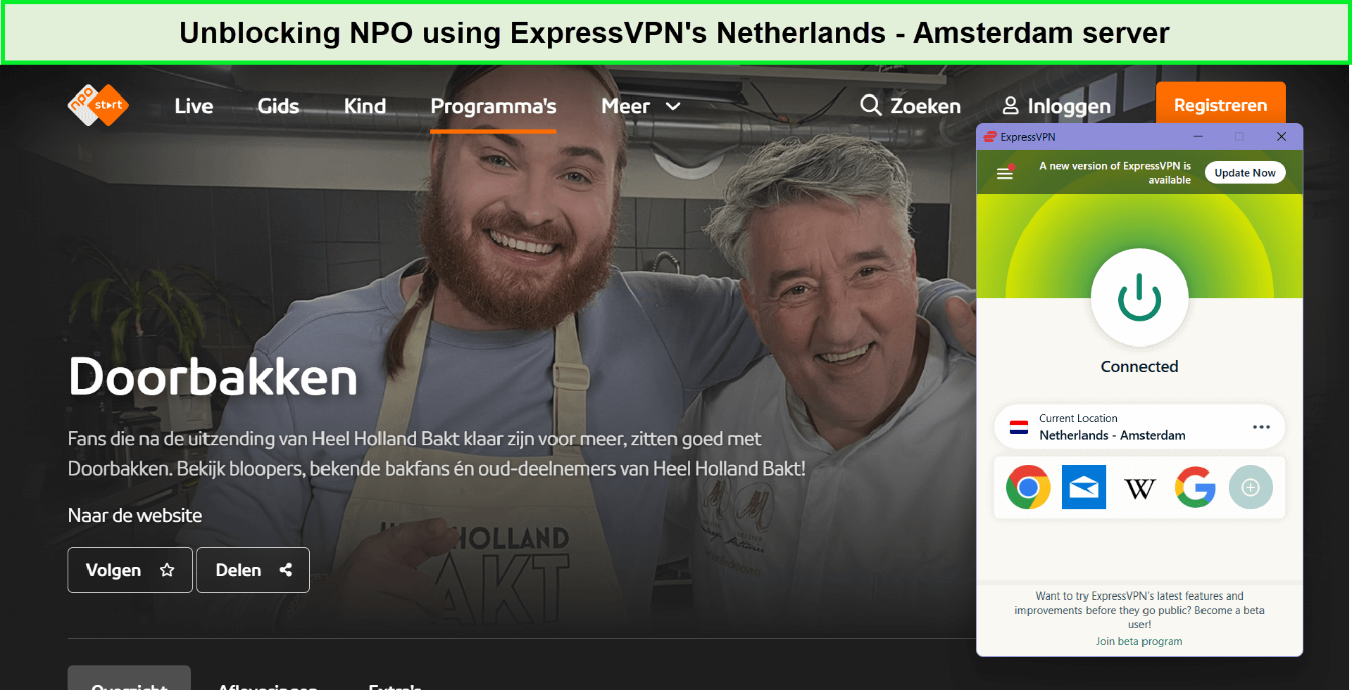 unblocking-npo-using-expressvpn-outside-Netherlands