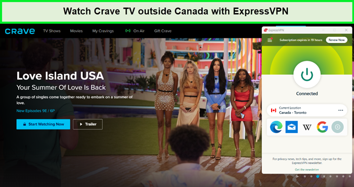 watch crave tv outside canada with expressvpn