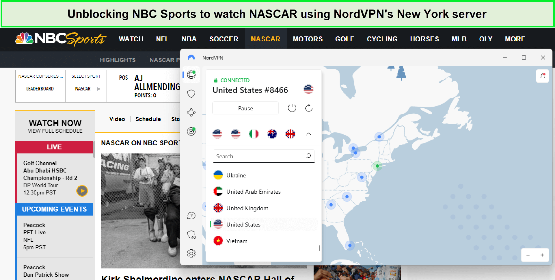 Best VPN for NASCAR Outside USA in 2023