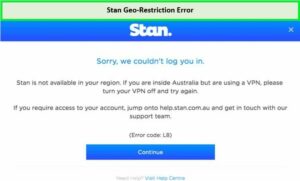  Stan-Geoblock-Fehler in - Deutschland 