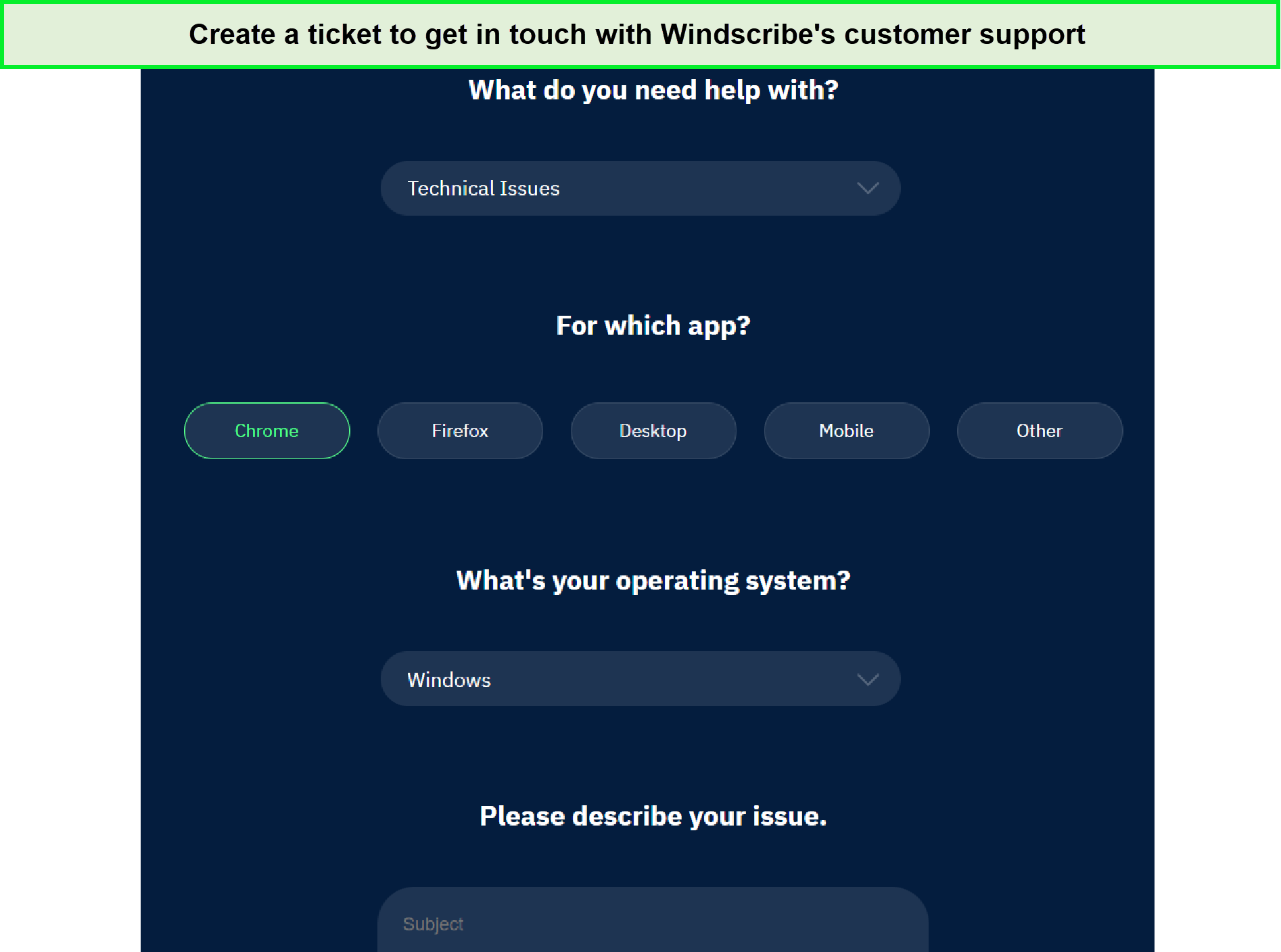 windscribe-ticket-system-in-India