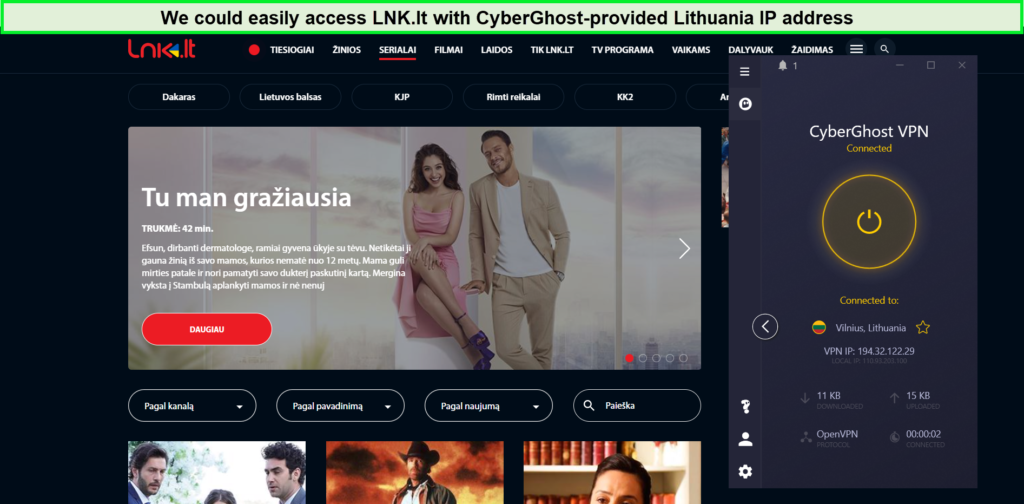 CyberGhost-unblocking-Lithuanian-services-with-Lithuania-IP
