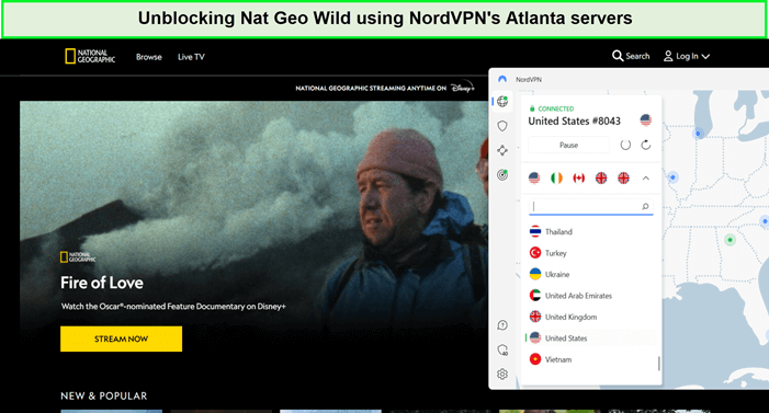 unblocking-nat-geo-wild-using-nordvpn-in-South Korea