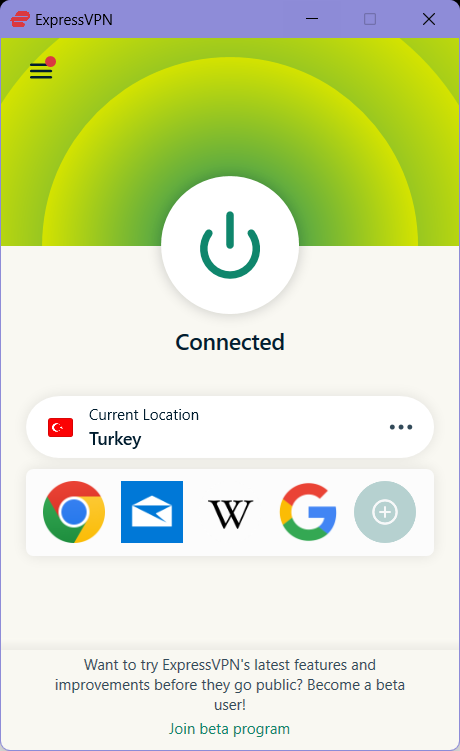 expressvpn-connected-turkey-server-For Australian Users
