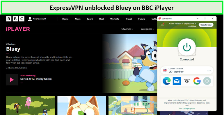  ExpressVPN hat Bluey auf BBC iPlayer entsperrt. in - Deutschland 