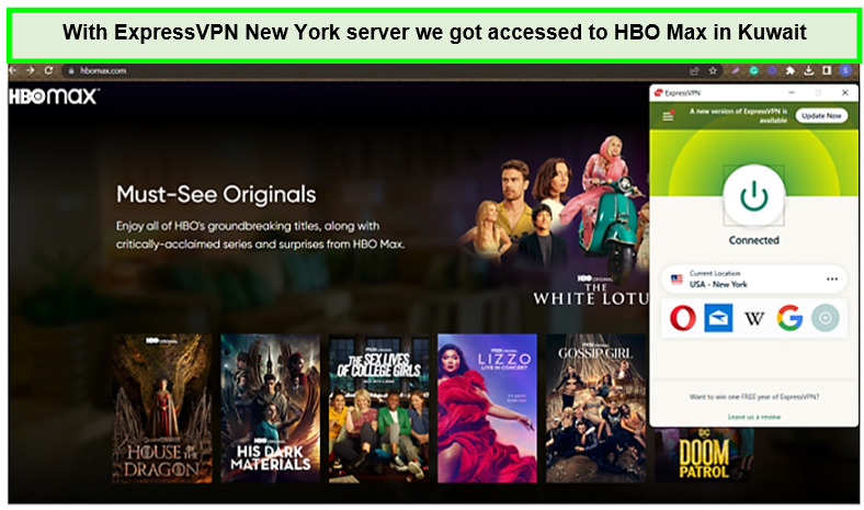 hbo-max-in-kuwait-For South Korean Users-with-expressvpn