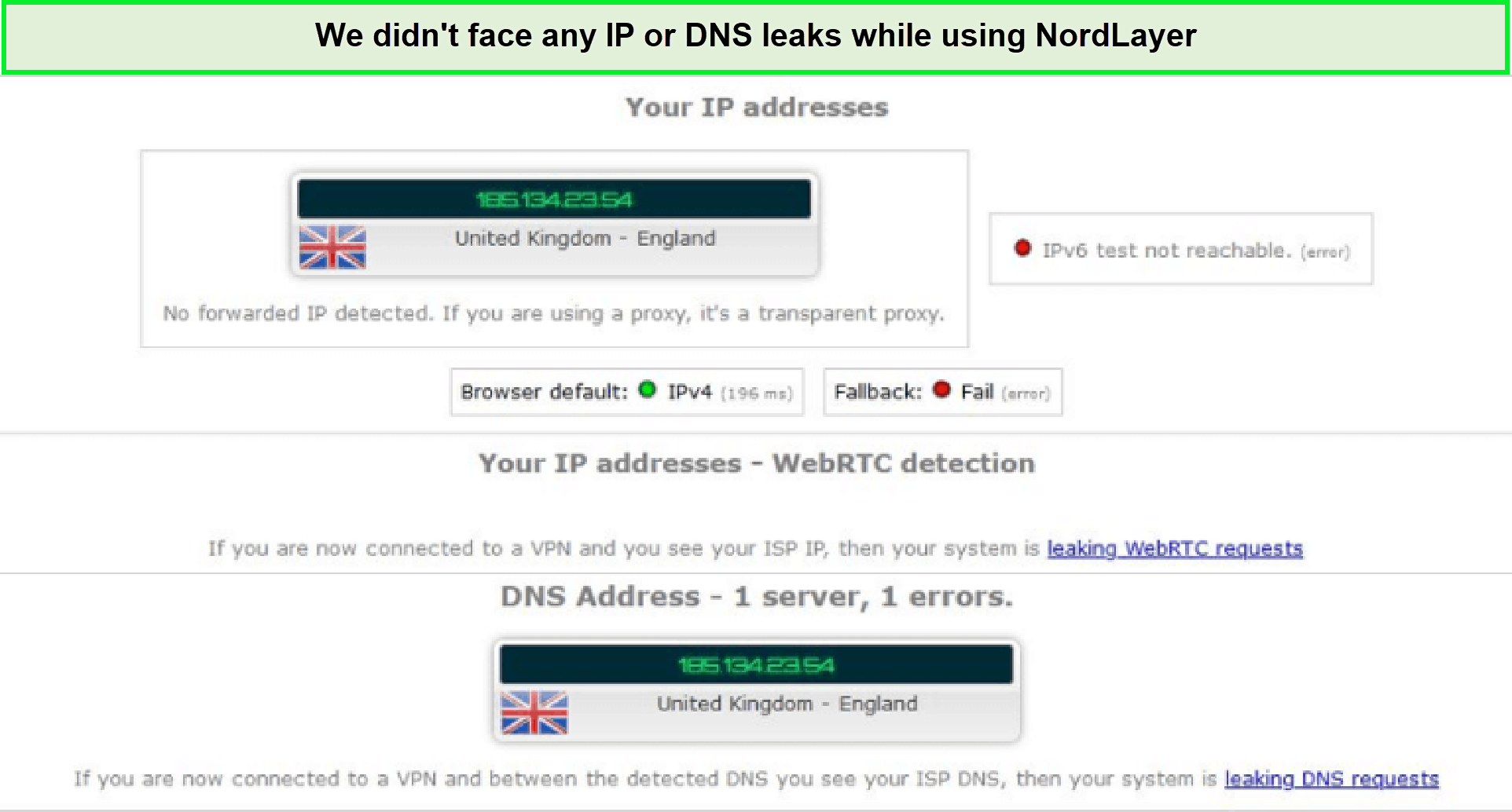 nordlayer-ip-dns-leak-test