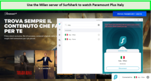 Goditi lo streaming di Paramount Plus Italia utilizzando Surfshark VPN. 