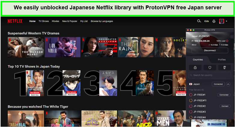 unblock-netflix-japan-with-protonvpn-For Indian Users
