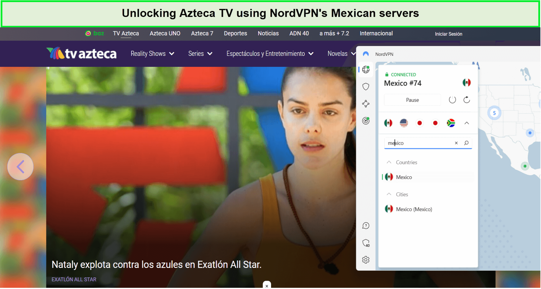unblocking-azteca-tv-nordvpn-in-South Korea