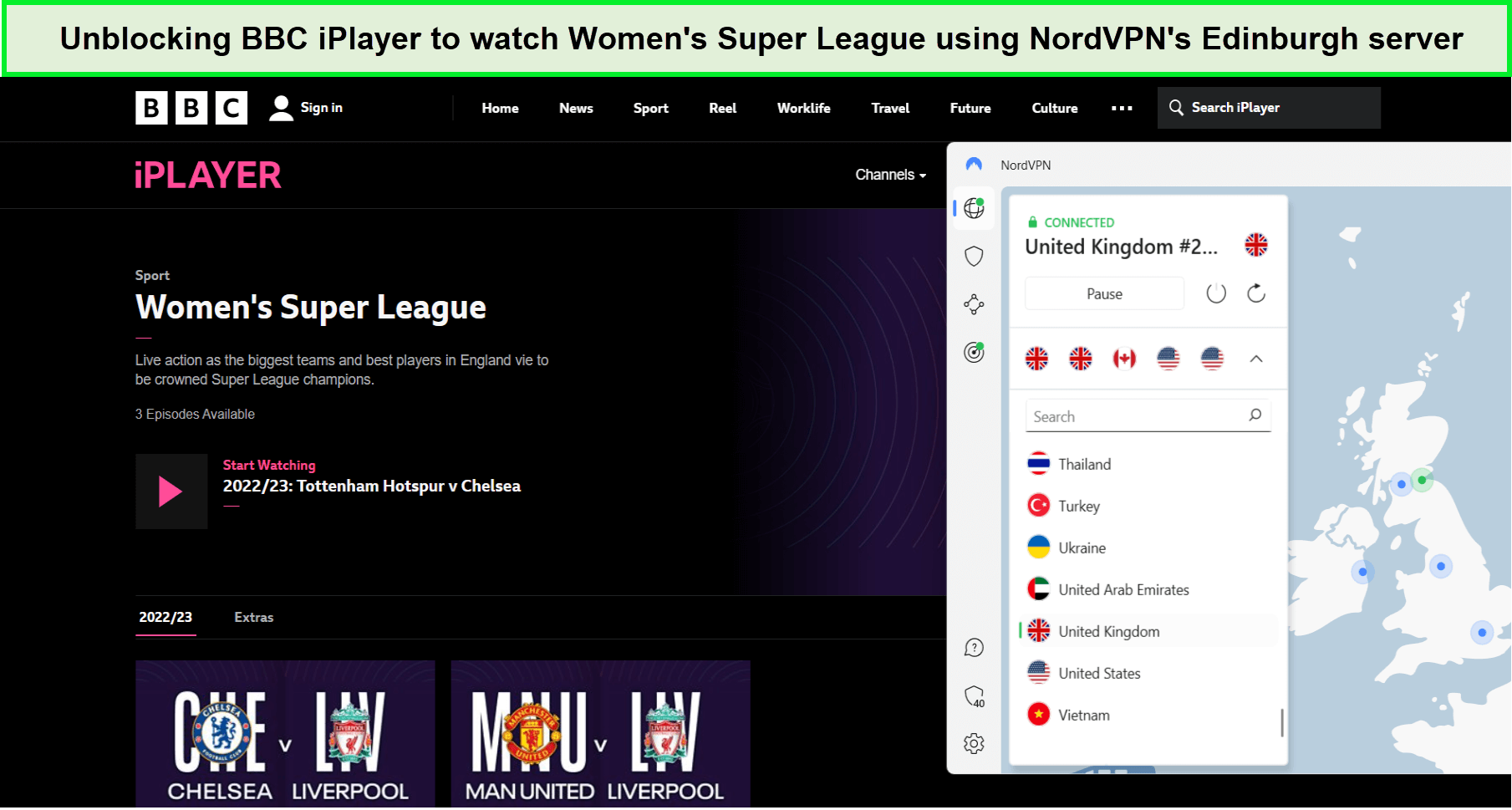 unblocking-bbc-iplayer-to-watch-womens-super-league-nordvpn