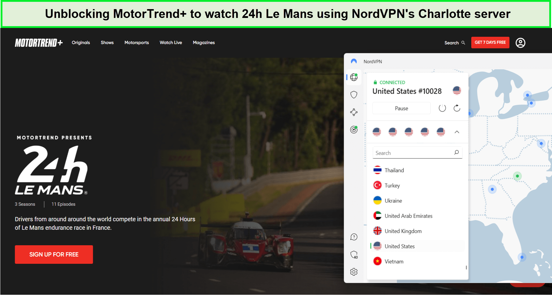 unblocking-motortrend+-to-watch-24h-le-mans-using-nordvpn