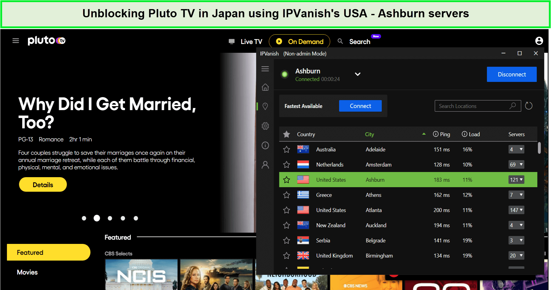 unblocking-pluto-tv-with-ipvanish-For South Korean Users