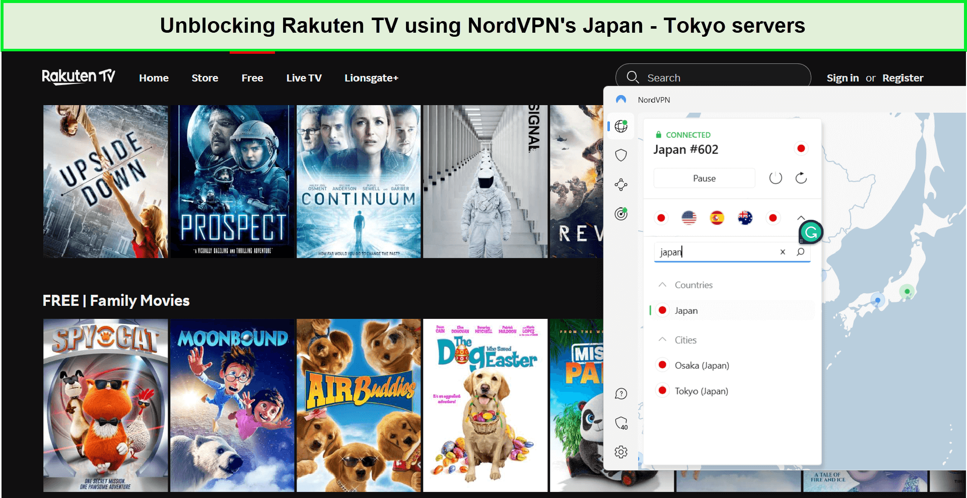 unblocking-rakuten-tv-using-nordvpn