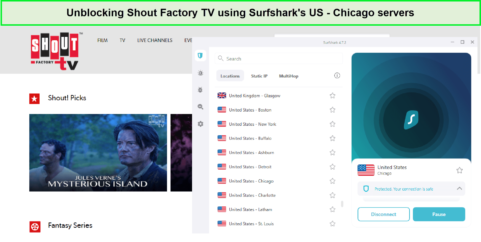 unblocking-shout-factory-tv-using-surfshark