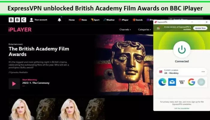 watch-British-Academy-Film-Awards-on-BBC iPlayer-with-expressvpn-in-South Korea