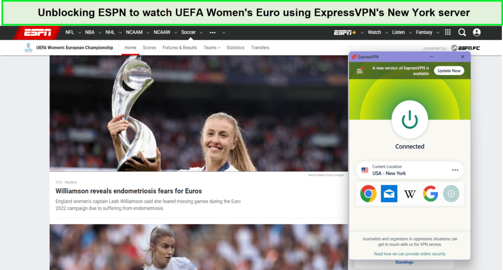 watch-uefa-women-euro-on-espn-using-expressvpn