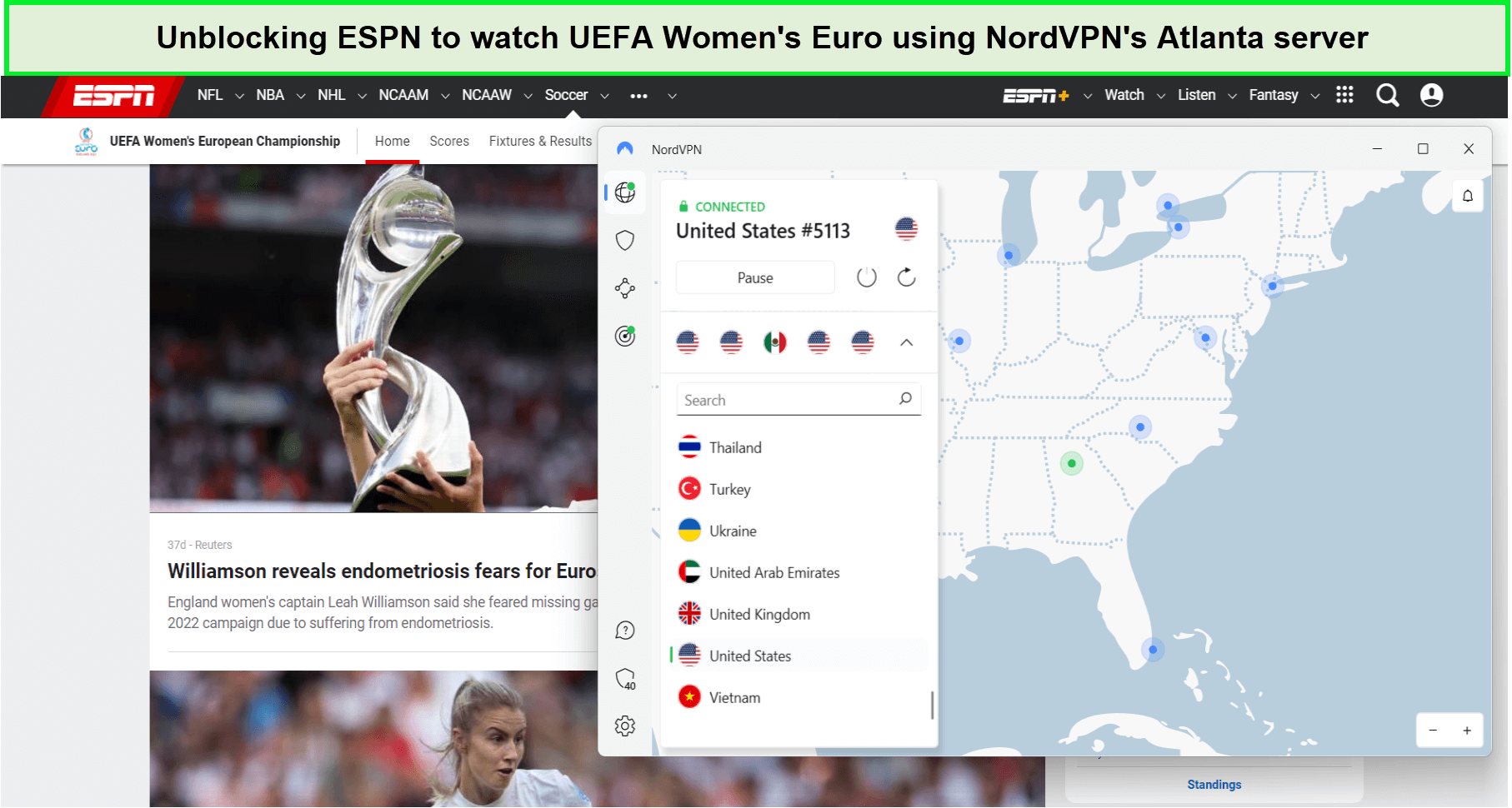 watch-uefa-women-euro-on-espn-using-nordvpn