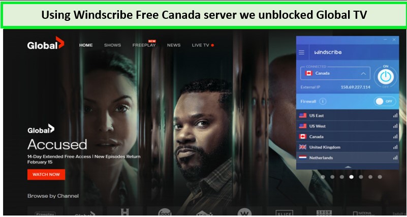 windscribe-unblocks-globaltv-with-canada-servers-in-South Korea