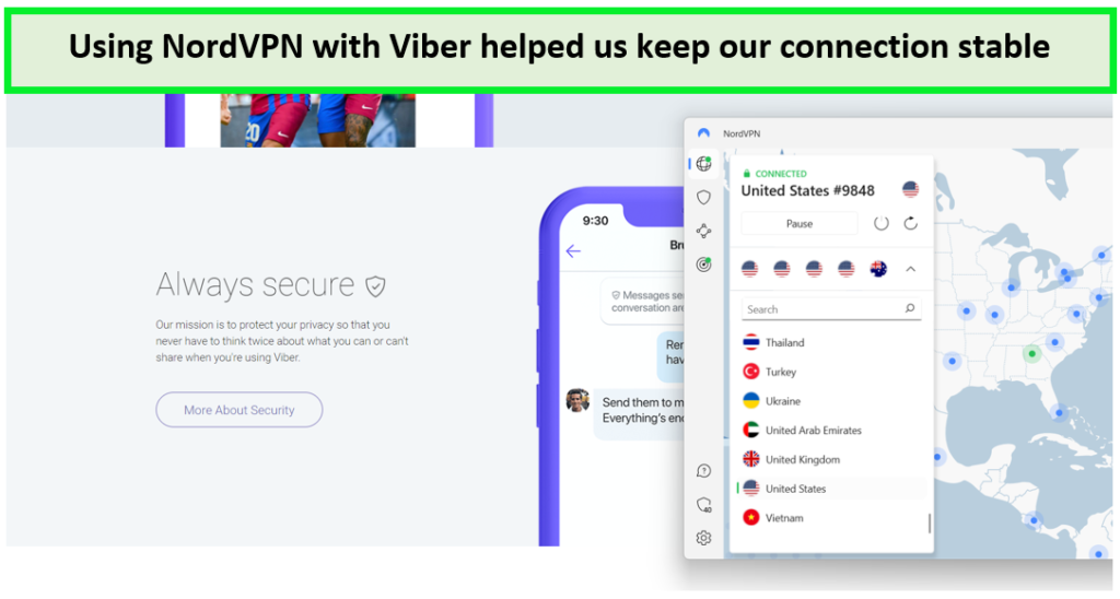 NordVPN-with-viber-calling-in-France