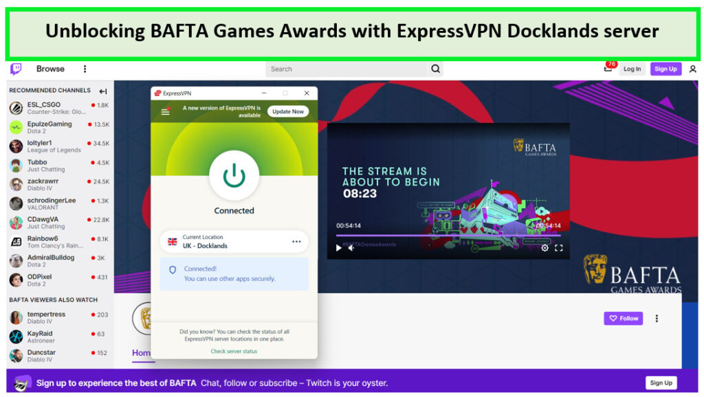 Stream-BAFTA-Games-Awards-with-ExpressVPN -in-India