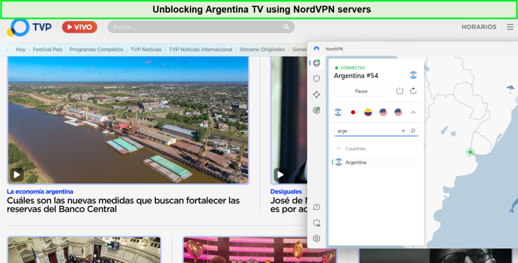 Unblocking-Argentina-TV-with-NordVPN