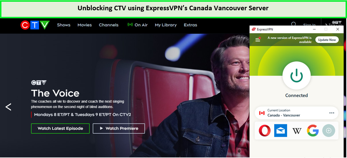 Unblocking CTV with ExpressVPN