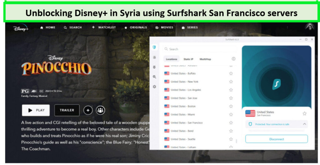 Unblocking-Disney-Plus-in-Syria-with-Surfshark