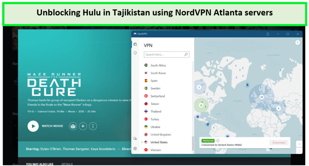 Unblocking-Hulu-in-Tajikistan-with-NordVPN-For France Users
