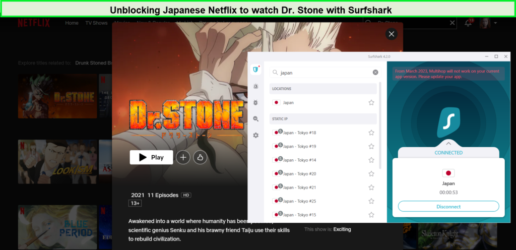 Unblocking-Japanese-Netflix-with-Surfshark-in-Italy