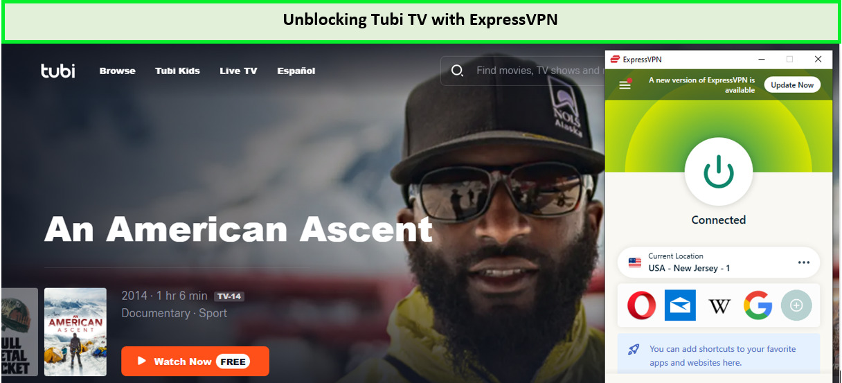 Unblocking Tubi TV with ExpressVPN