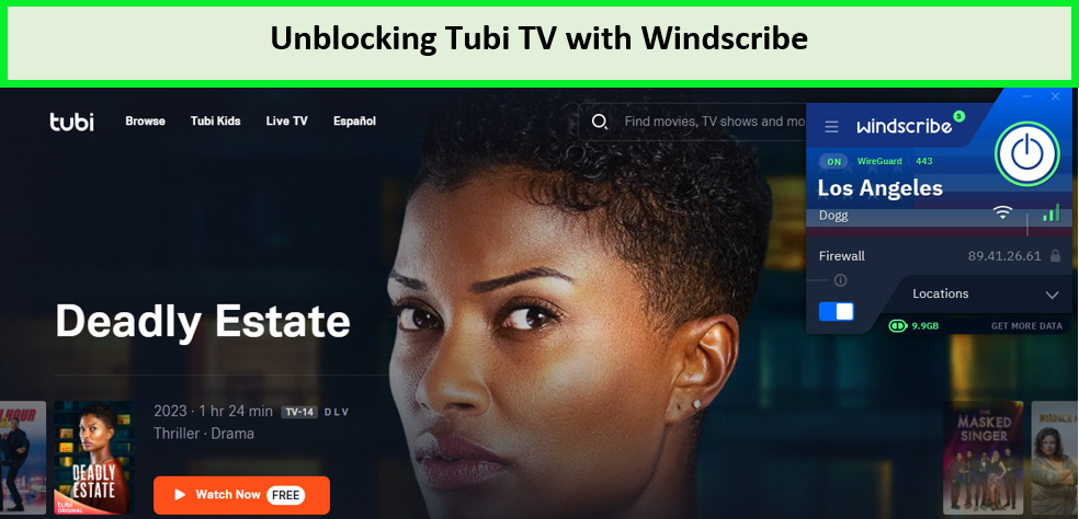 Unblocking Tubi TV with Windscribe