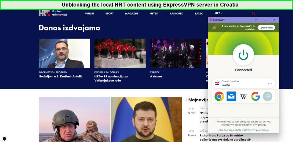 Unblocking-local-content-using-ExpressVPN-Croatian-servers