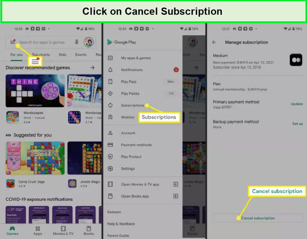 click-on-cancel-subscription-on-your-android