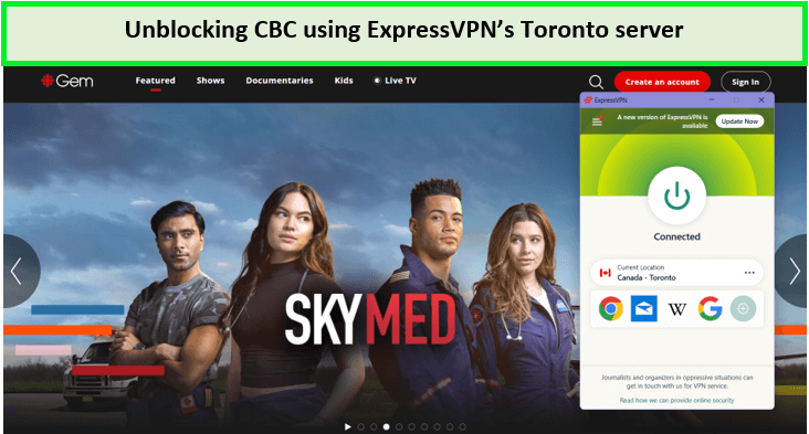 Entsperren Sie CBC mit ExpressVPN
