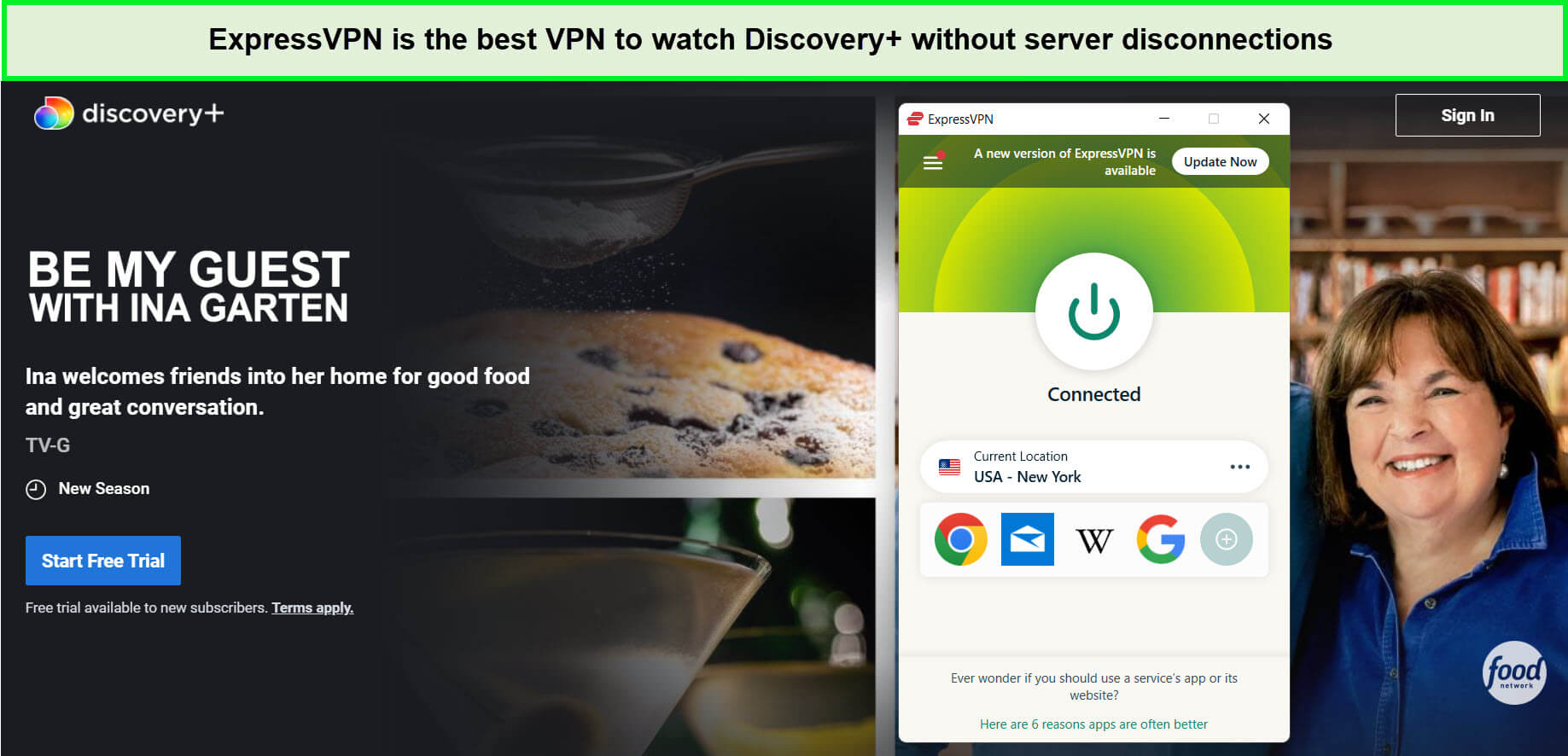 expressvpn-unblocks-be-my-guest-with-ina-garten-on-discovery-plus-in-New Zealand