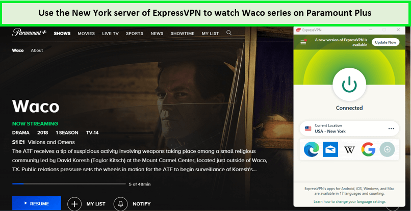 expressvpn-unblocks-waco-on-paramount-plus-in-Spain
