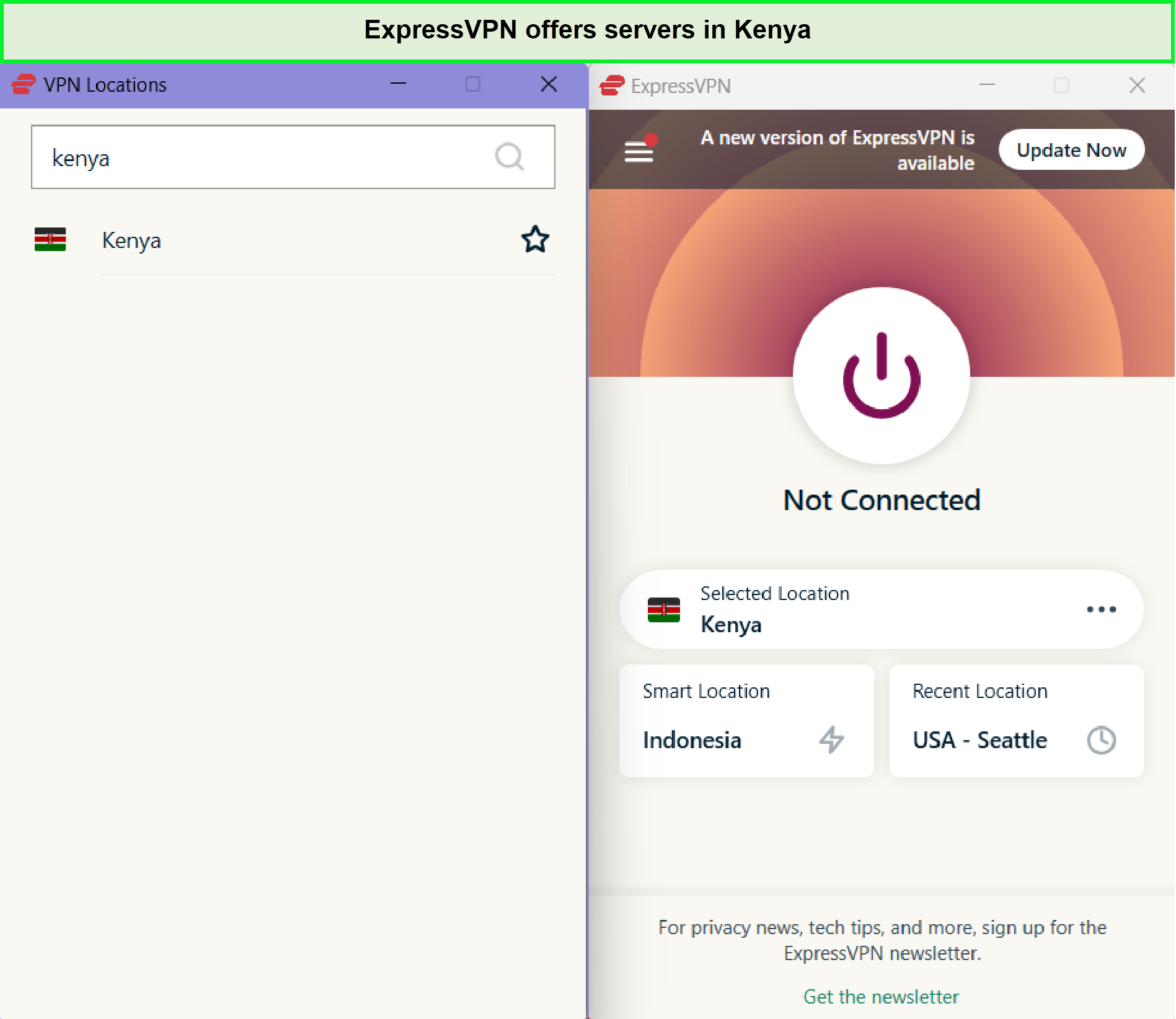 kenya-servers-expressvpn-For Italy Users