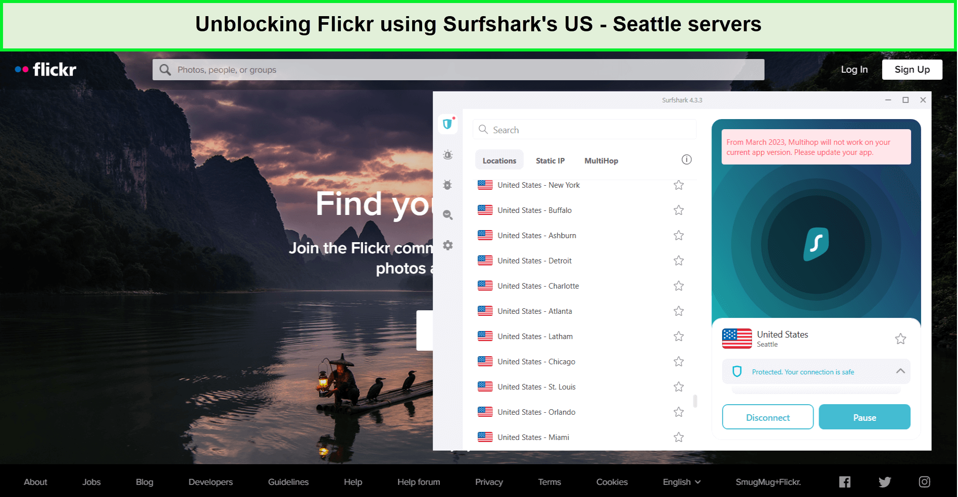 unblocking-flickr-using-surfshark