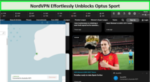 NordVPN-unblocked-optus-sport-in-Spain