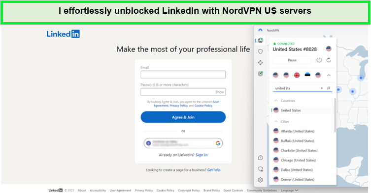 Unblocked-Linkedin-with-nordvpn-in-India