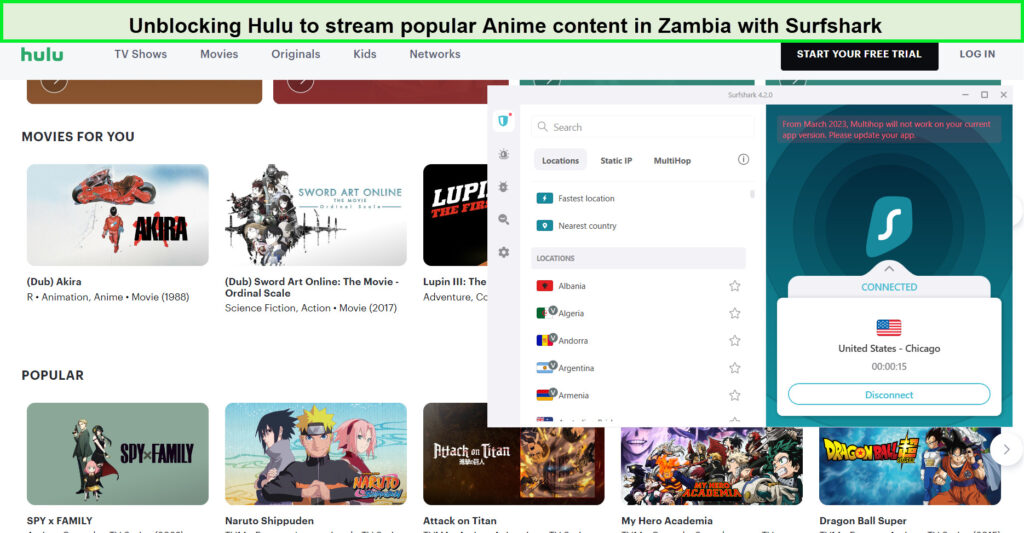 Streaming-Hulu-in-Zambia-with-Surfshark