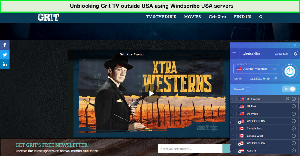 Unblocking-Grit-tv-with-windscribe