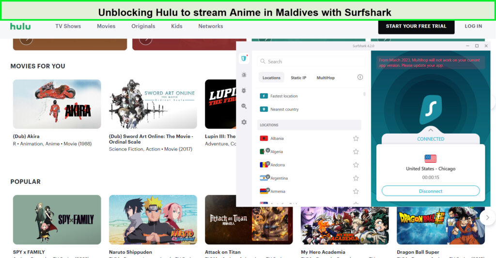 Unblocking-Hulu-in-Maldives-with-Surfshark