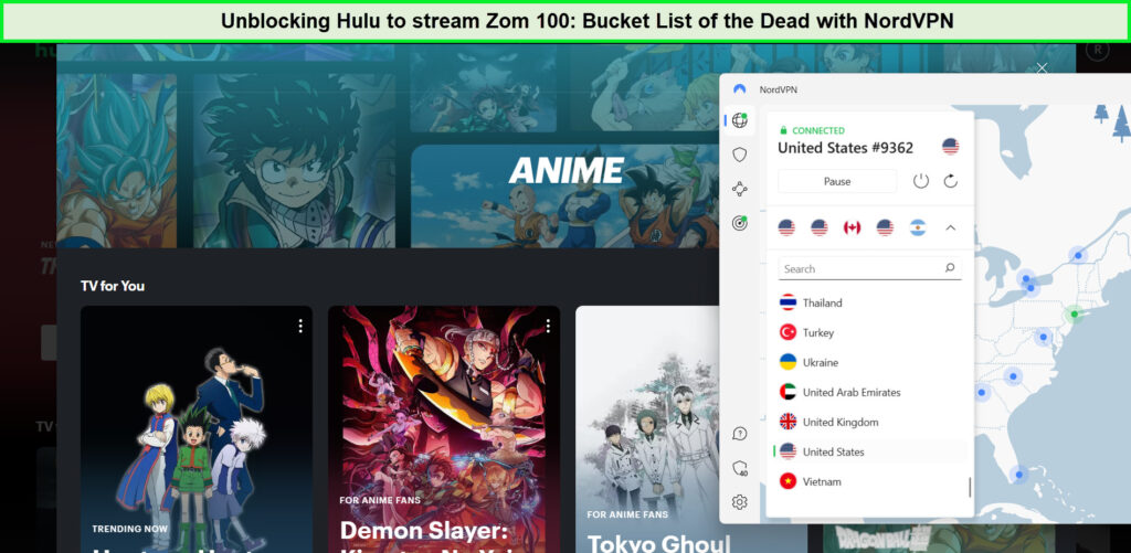 Unblocking-Hulu-with-NordVPN-to-stream-zom-100-in-Japan