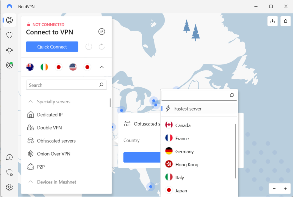 NordVPN-obfuscation-countries