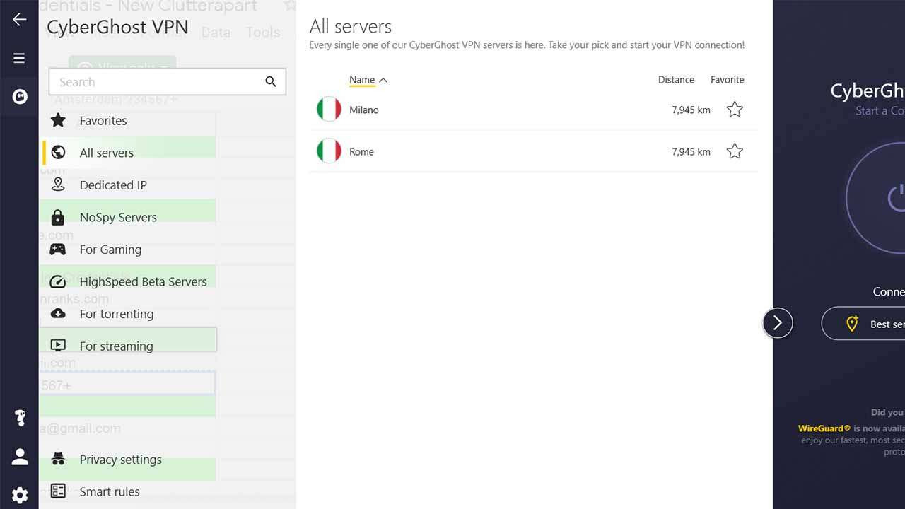 change-italy-server-in-Singapore